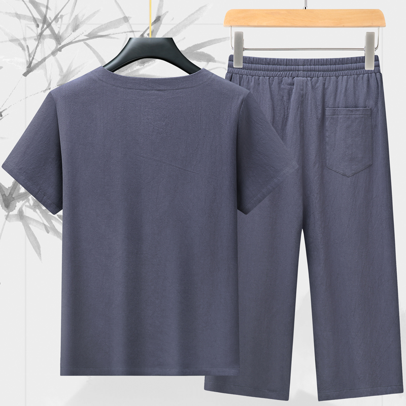 High-quality fashionable men's - Short Linen Drawstring review and price