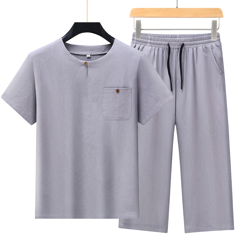 High-quality fashionable men's - Short Linen Drawstring review and price