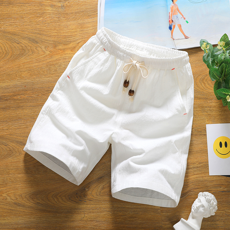 Brand men's summer fashion sol - Short Linen Drawstring review and price