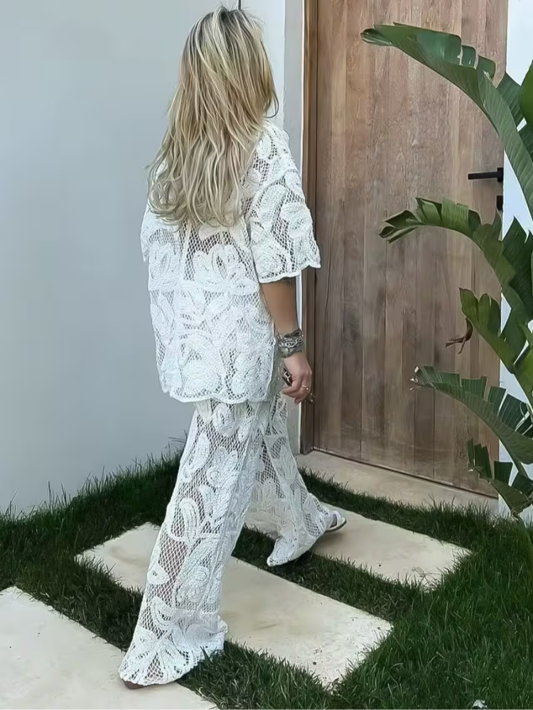 Women's Stylish 2 Piece Set Cr - Resort Shirt Floral review and price