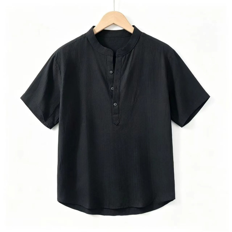 Summer Thin Short-sleeved Shir - Linen Shirt Breathable review and price