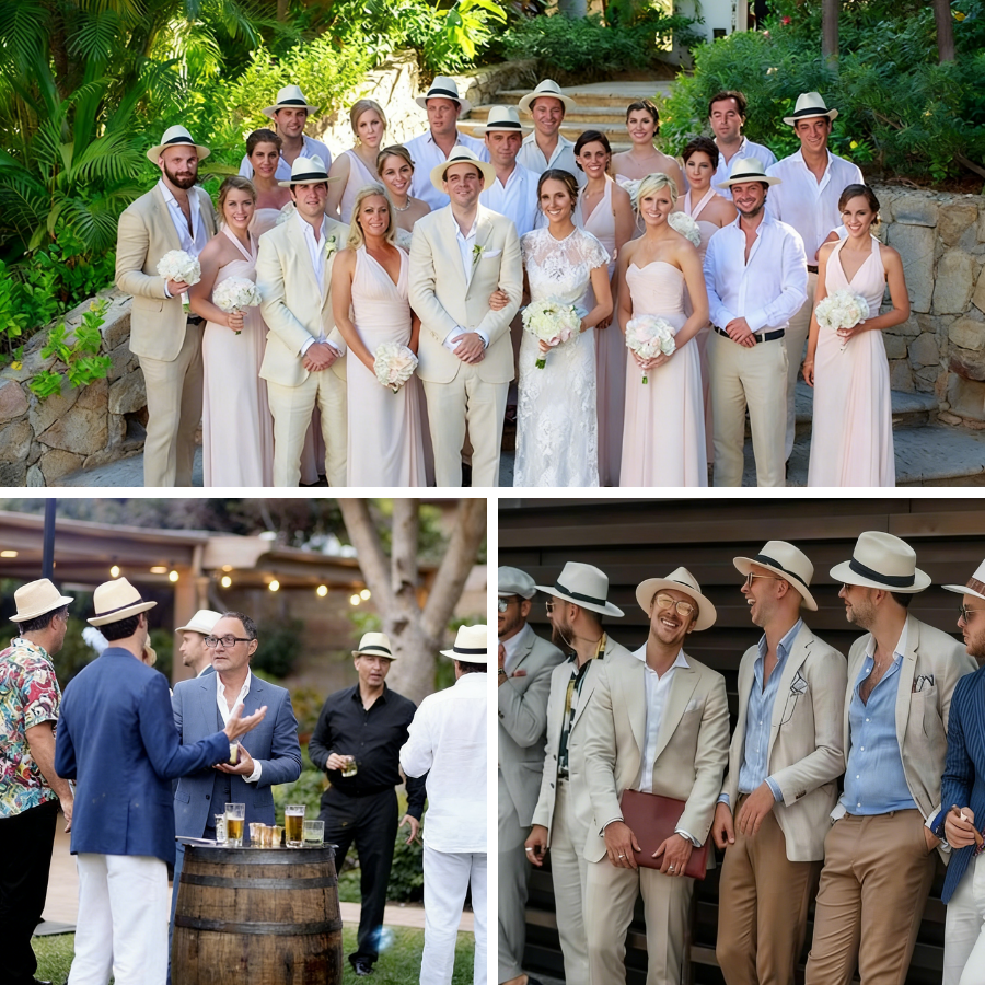 6-48PACK Wedding Straw Fedora  - Bucket Hat Straw review and price