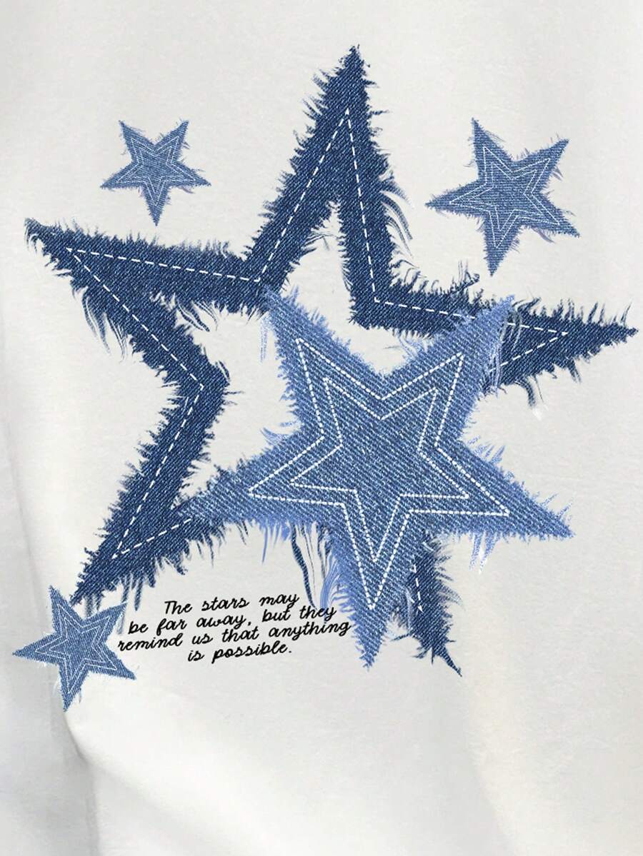 Men's White Loose Fit Graphic  - Tee Graphic Print review and price