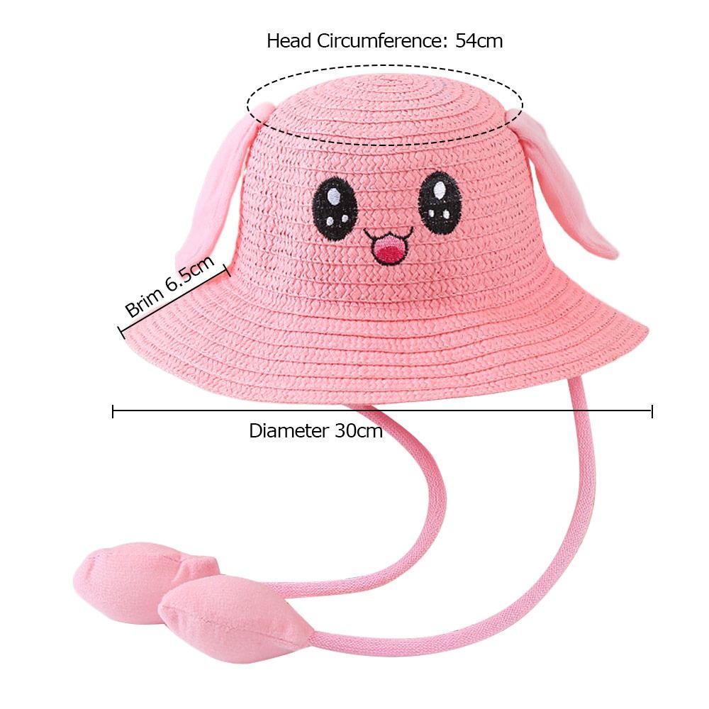 Summer Bucket Cap Moving Ears  - Bucket Hat Straw review and price