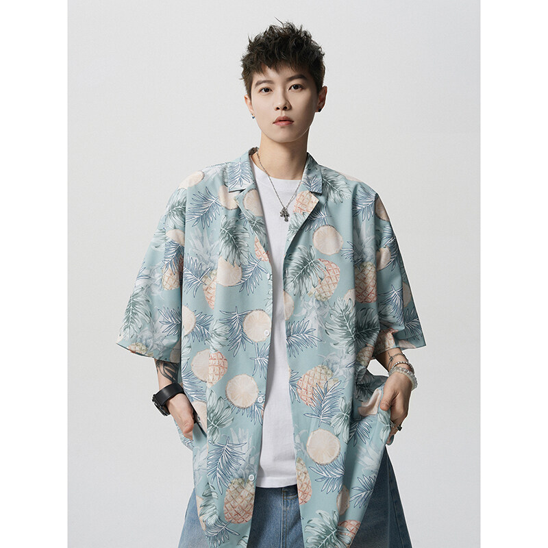 Summer Vintage Floral Print Lo - Resort Shirt Floral review and price