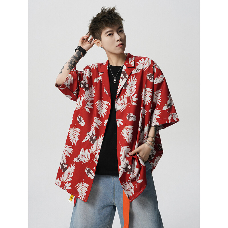 Summer Vintage Floral Print Lo - Resort Shirt Floral review and price