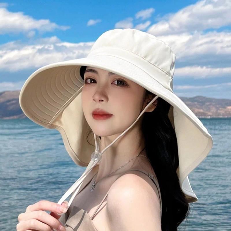 Outdoor UV Anti Neck Protectio - Bucket Hat Straw review and price