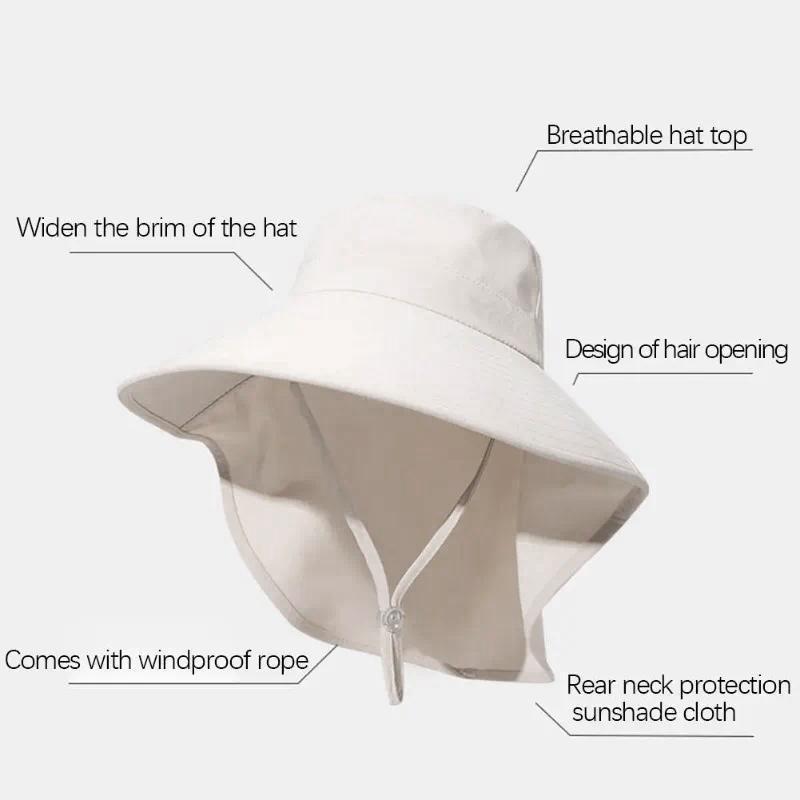 Outdoor UV Anti Neck Protectio - Bucket Hat Straw review and price