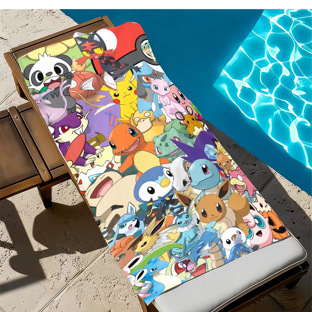 1pc Extra Large Pokemon Microf - Beach Towel Large review and price