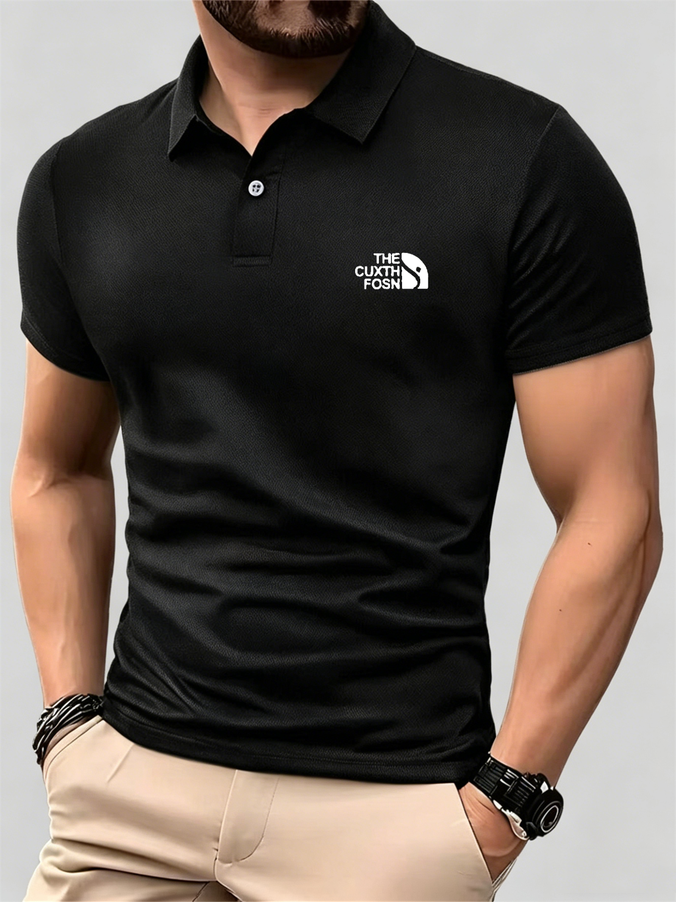 Men's Navy Blue 100% Polyester - Polo Shirt Pique review and price