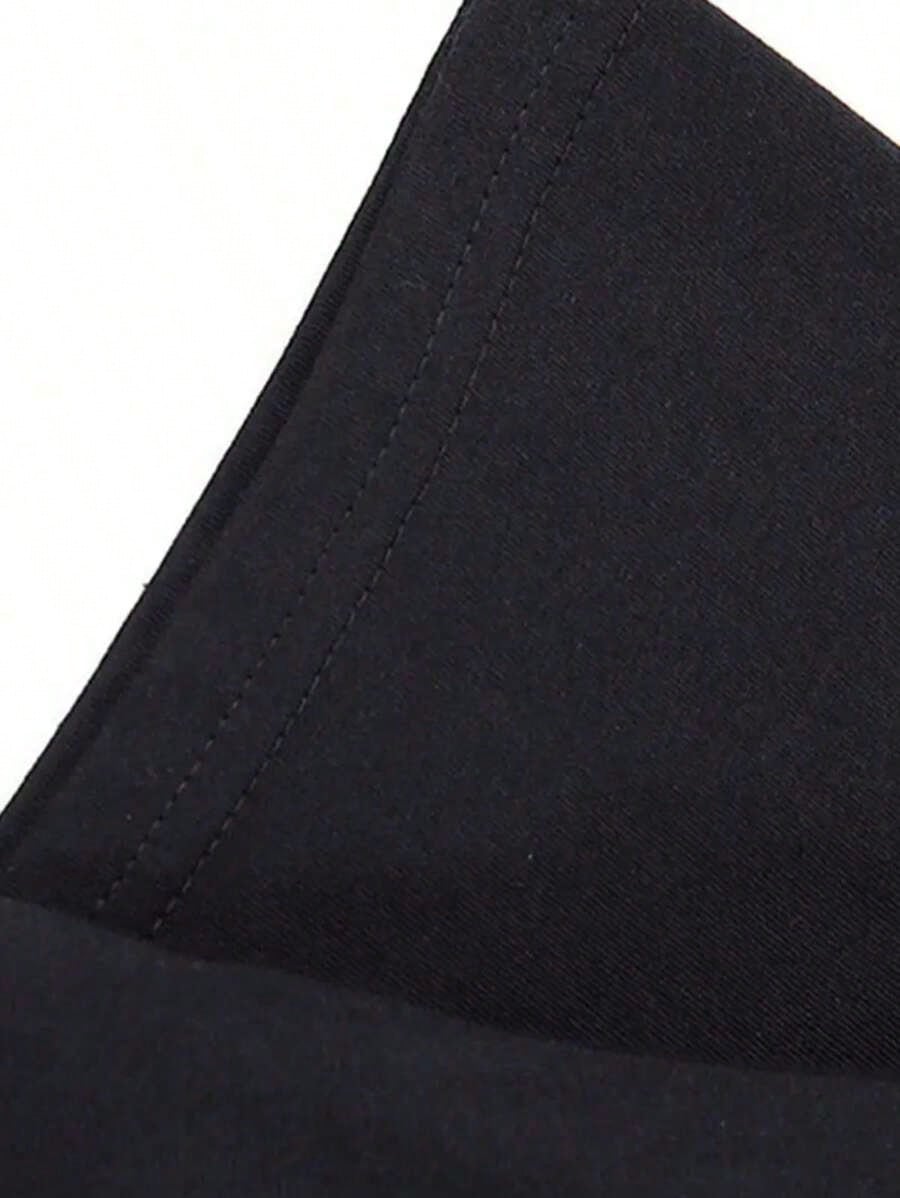 Black Cotton Graphic Tee with  - Tee Graphic Print review and price