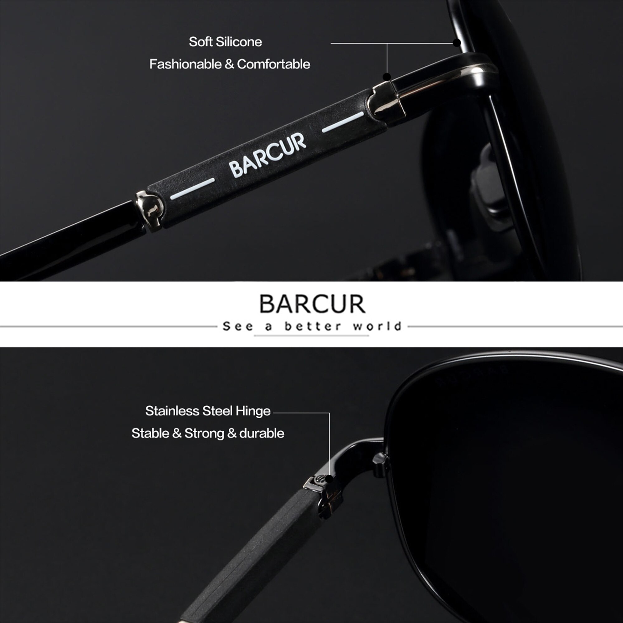 BARCUR Polarized Mens Sunglass - Sunglasses Aviator Polarized review and price