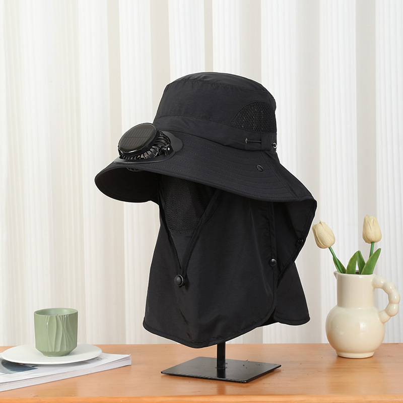 Men Solar Fan Hat Wide Brim UP - Bucket Hat Straw review and price