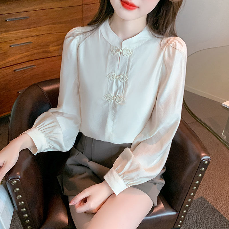 New Chinese Style Stand Up Col - Shirt Camp Collar review and price