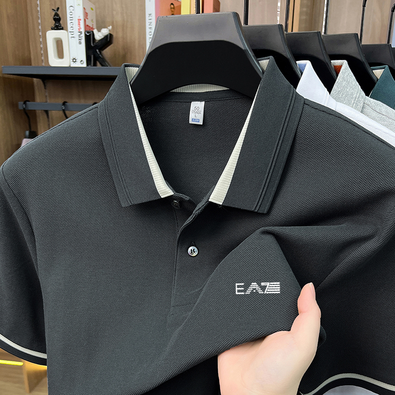 Luxury brand men's short sleev - Polo Shirt Pique review and price