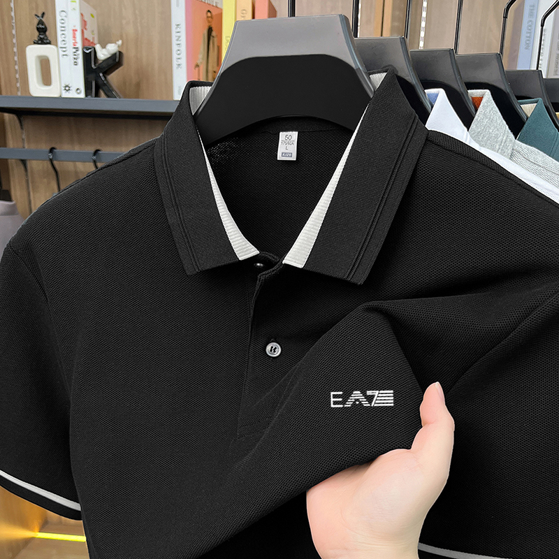 Luxury brand men's short sleev - Polo Shirt Pique review and price
