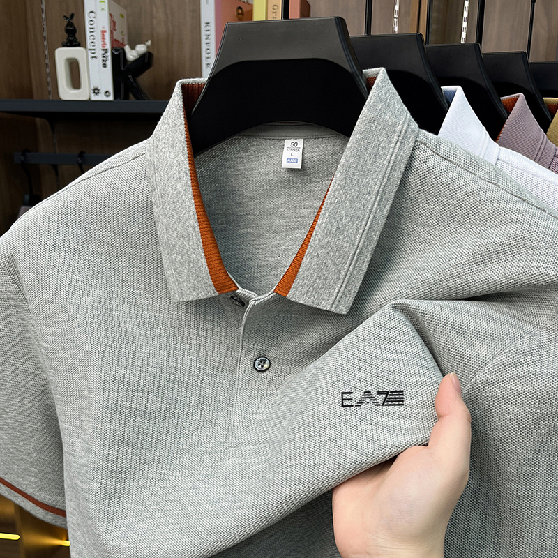 Luxury brand men's short sleev - Polo Shirt Pique review and price