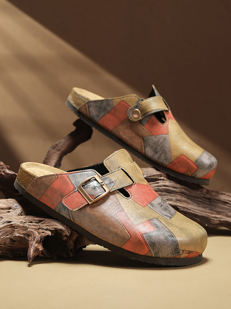 Unisex Cork Closed Toe Slipper - Flip Flop Leather Men review and price