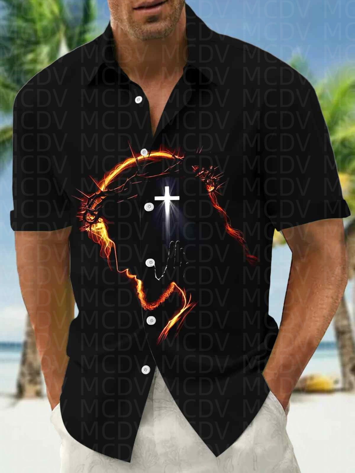 Insects Pattern Men's Hawaiian - Shirt Camp Collar review and price