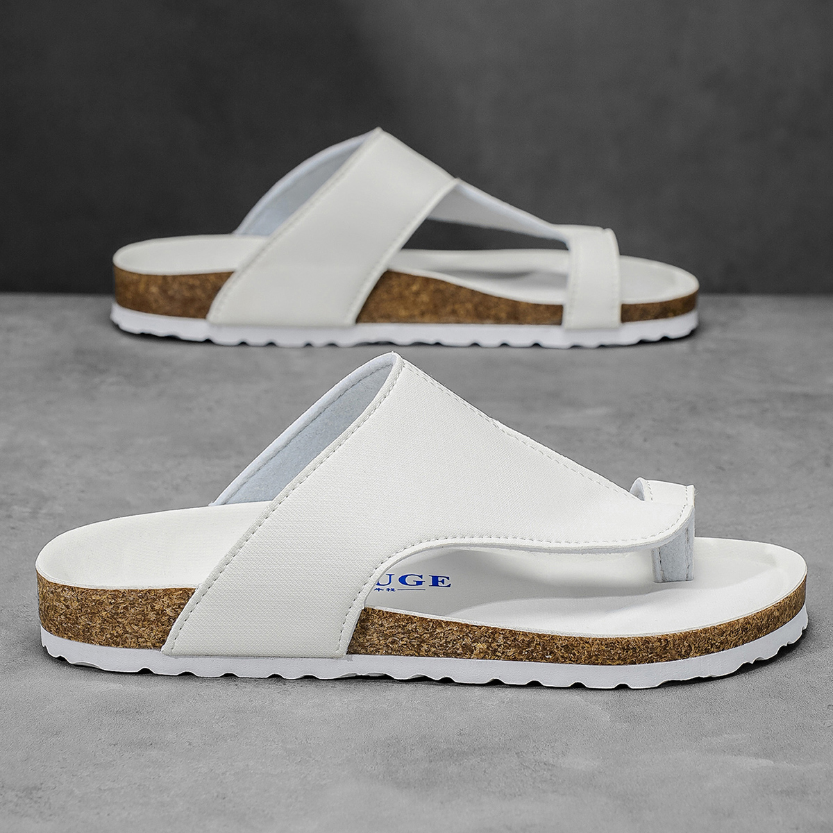Big Size 48 49 Cork Slippers M - Flip Flop Leather Men review and price