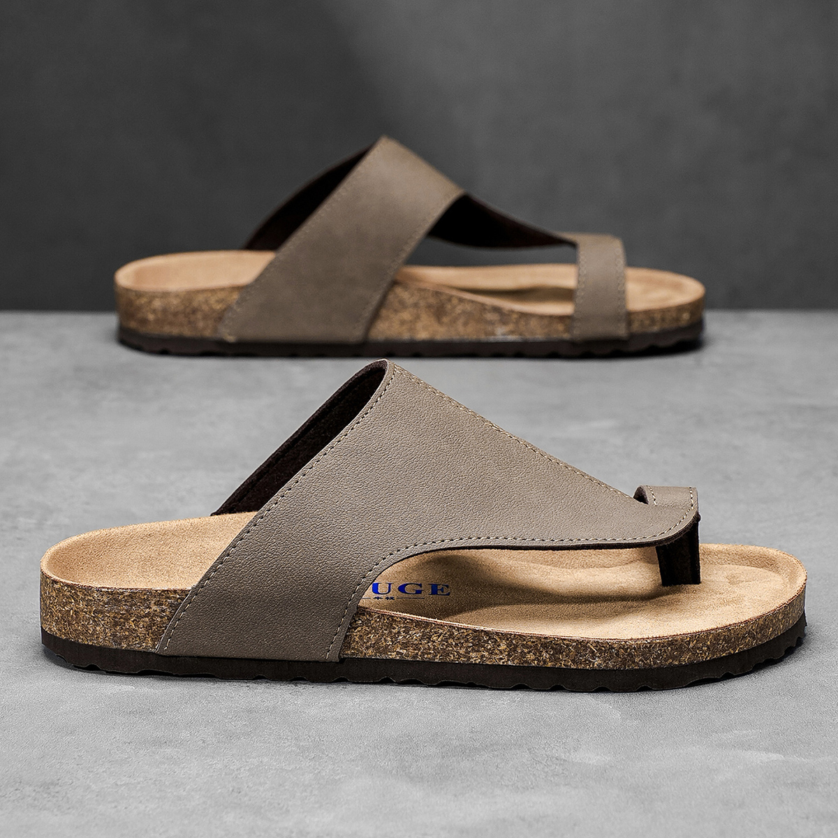 Big Size 48 49 Cork Slippers M - Flip Flop Leather Men review and price