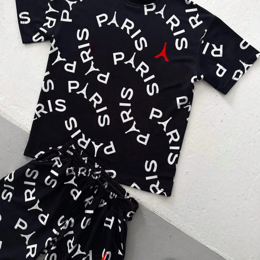 Men Letter Print Round Neck Sh - Tee Graphic Print review and price
