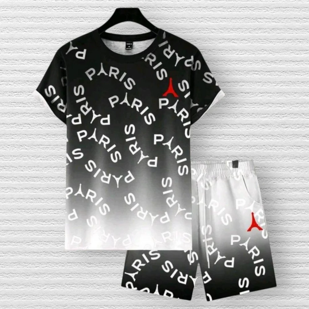 Men Letter Print Round Neck Sh - Tee Graphic Print review and price