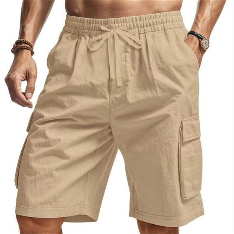 New Multi-Pocket sweatpants Me - Short Linen Drawstring review and price