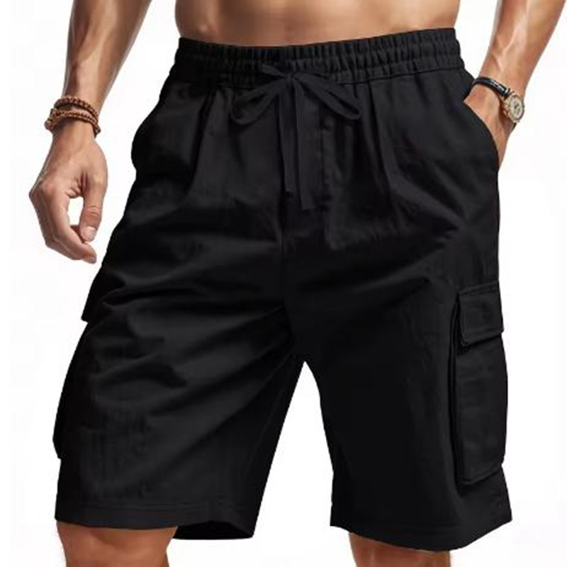 New Multi-Pocket sweatpants Me - Short Linen Drawstring review and price
