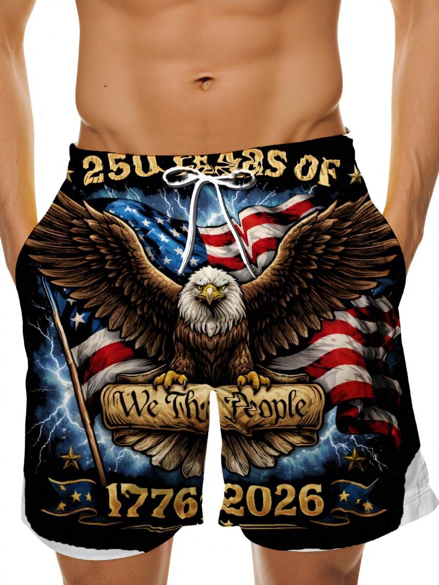 Patriotic Swim Trunks Men Beac - Swim Trunk Quick Dry review and price
