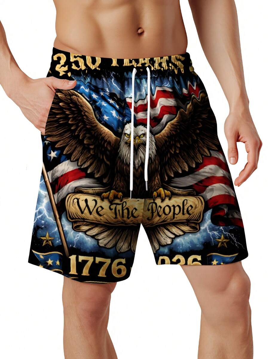 Patriotic Swim Trunks Men Beac - Swim Trunk Quick Dry review and price