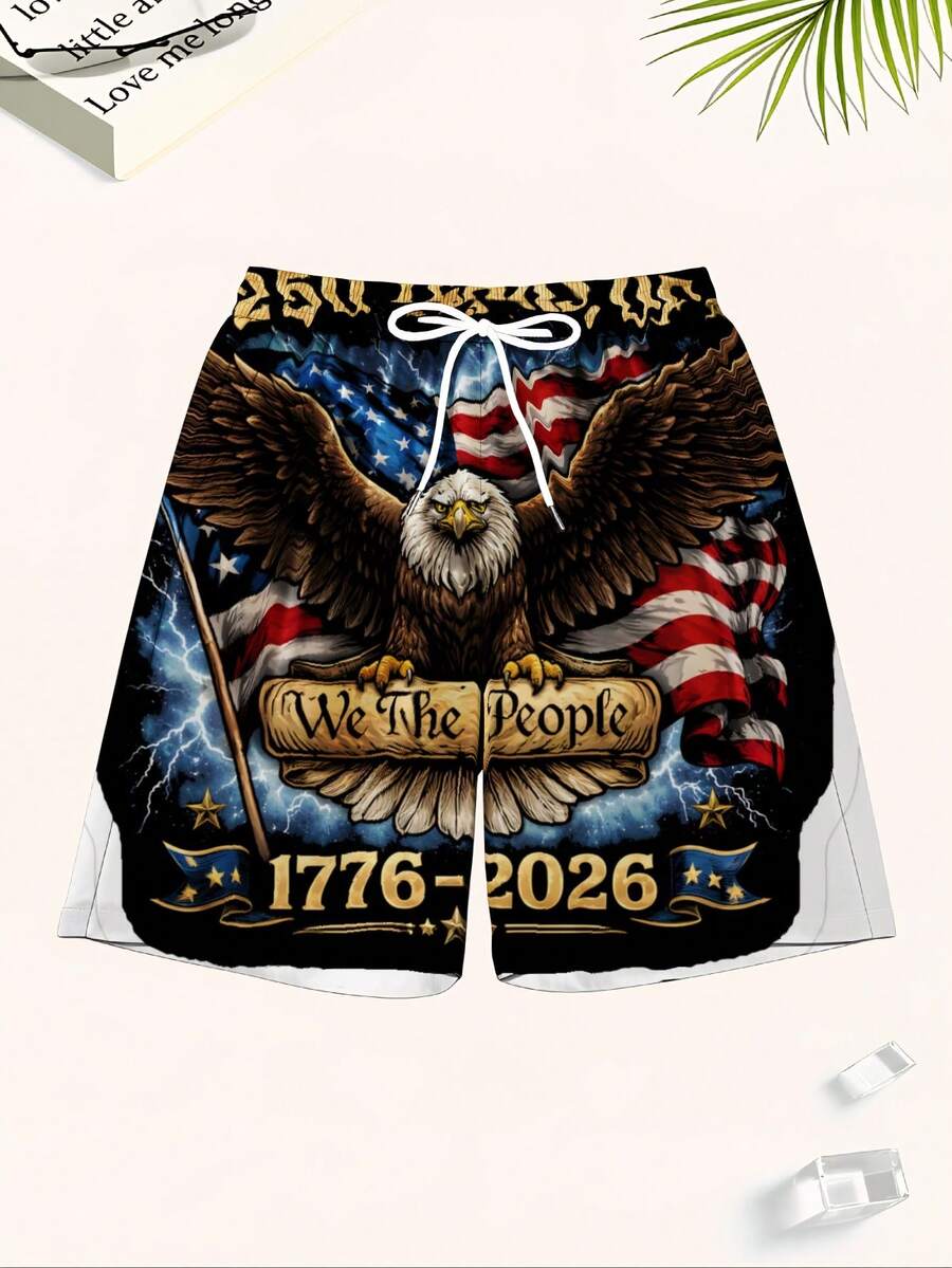 Patriotic Swim Trunks Men Beac - Swim Trunk Quick Dry review and price
