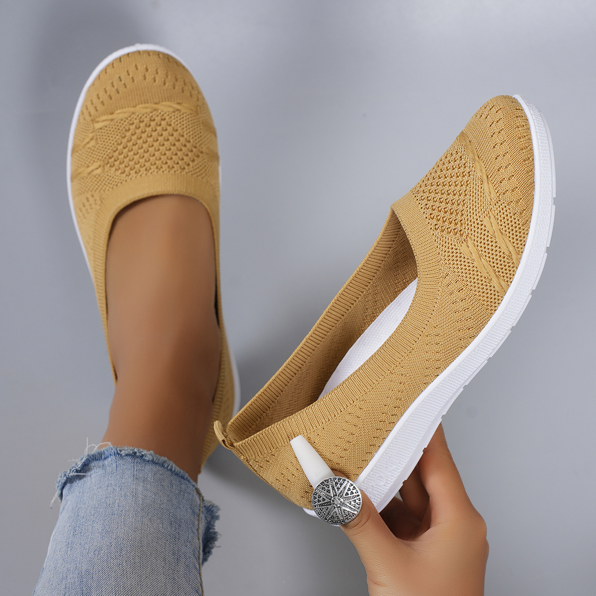 Women's summer breathable mesh - Espadrille Slip On review and price