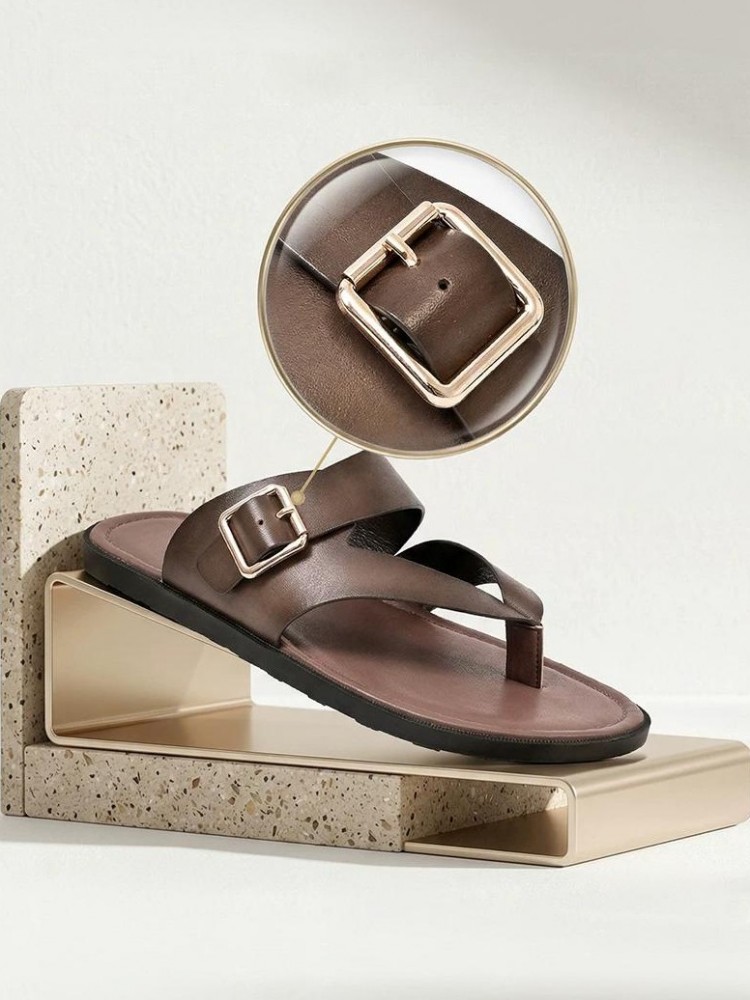 Outside Summer Mens Flat Shoes - Flip Flop Leather Men review and price