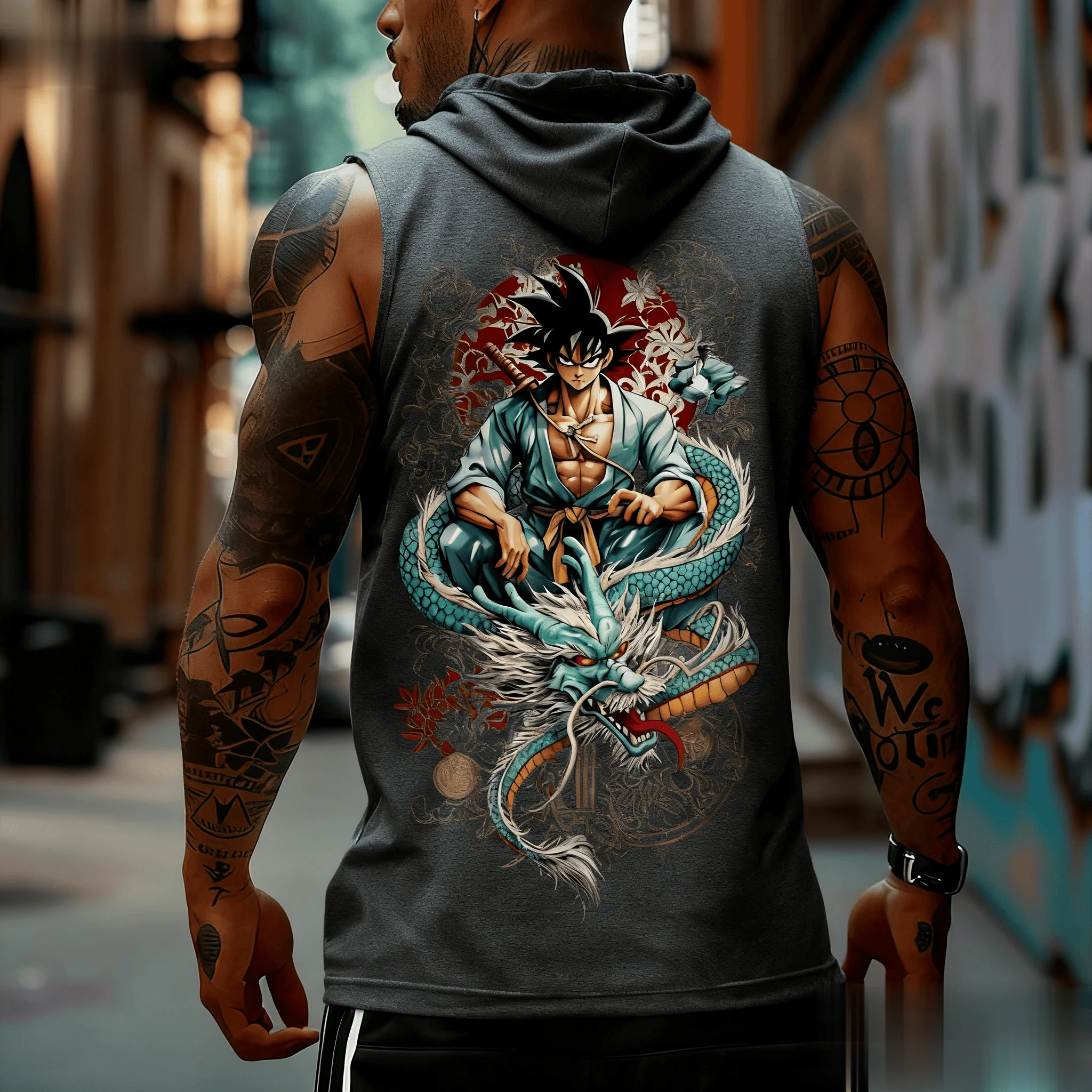 Dragon Ball Goku Anime Men Tan - Tank Top Muscle review and price