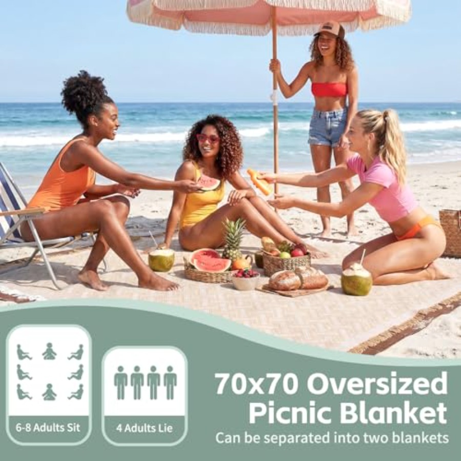 2 in 1 Extra Large Boho Beach  - Beach Towel Large review and price