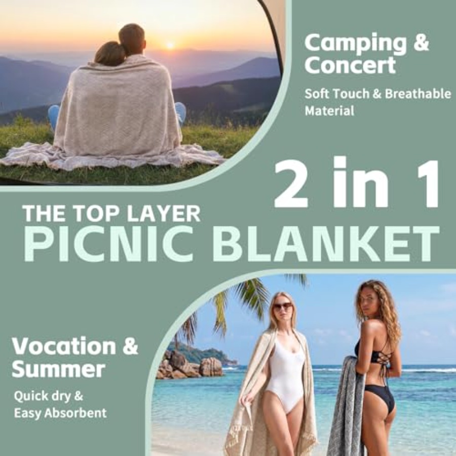 2 in 1 Extra Large Boho Beach  - Beach Towel Large review and price