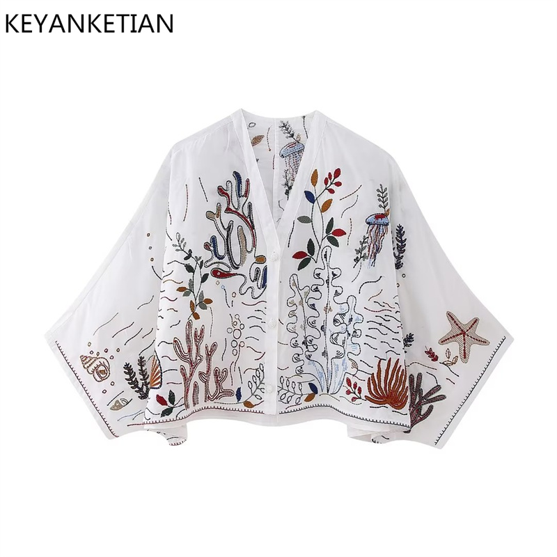 KEYANKETIAN Summer's New Flora - Resort Shirt Floral review and price