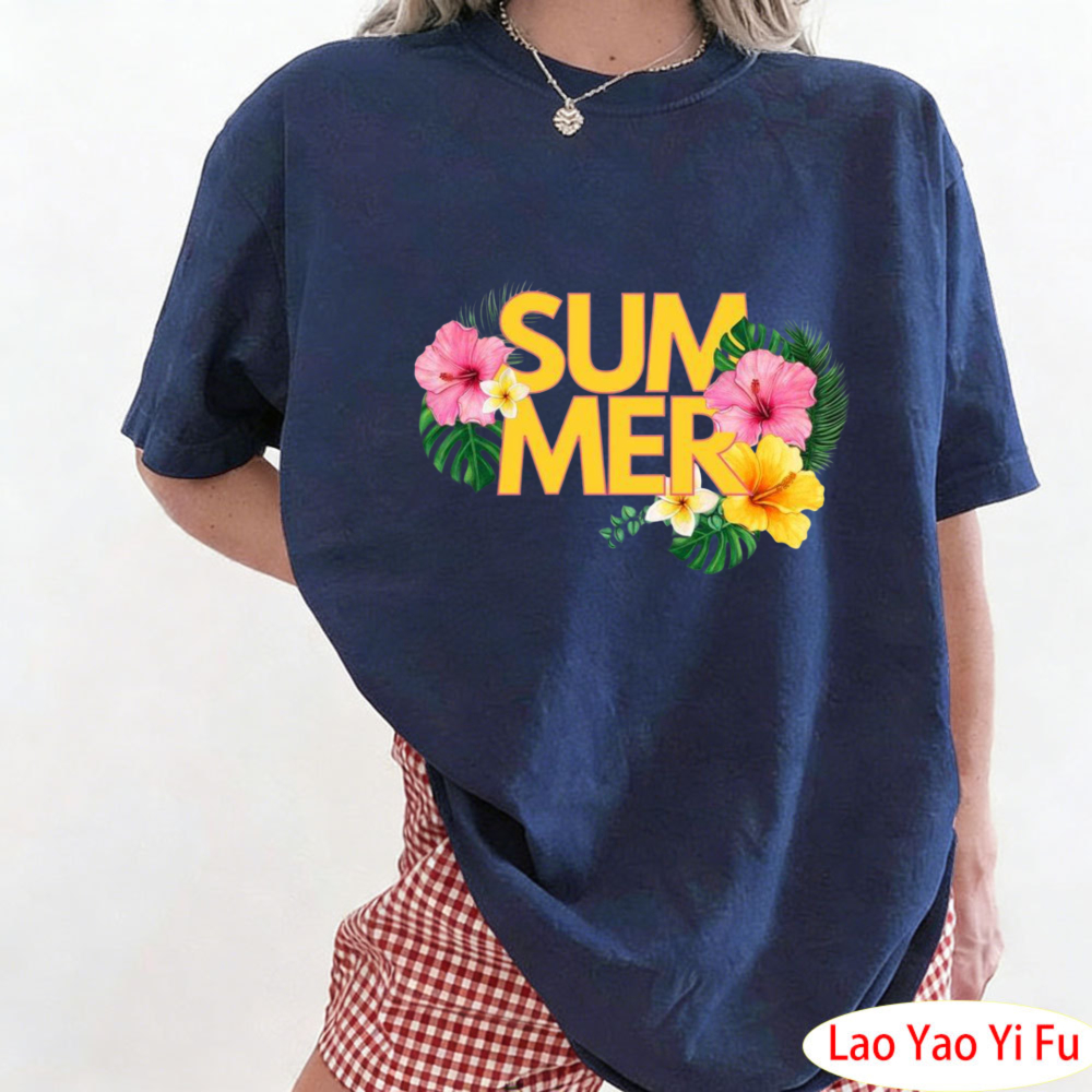 Summer Tropical Floral T-Shirt - Resort Shirt Floral review and price
