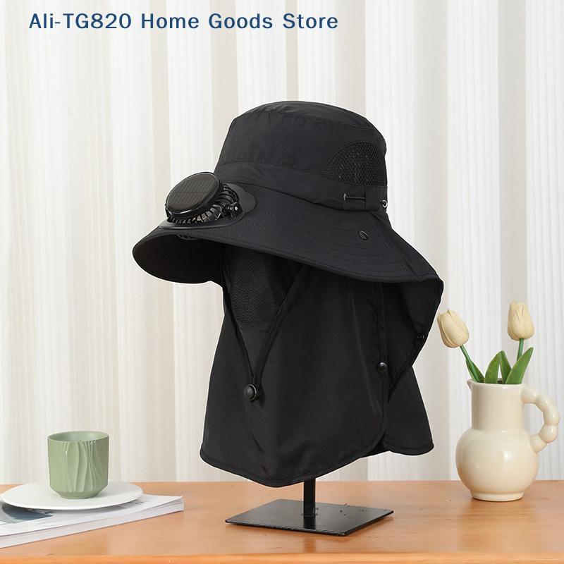 [TG820]Men Fan Hat With Solar  - Bucket Hat Straw review and price