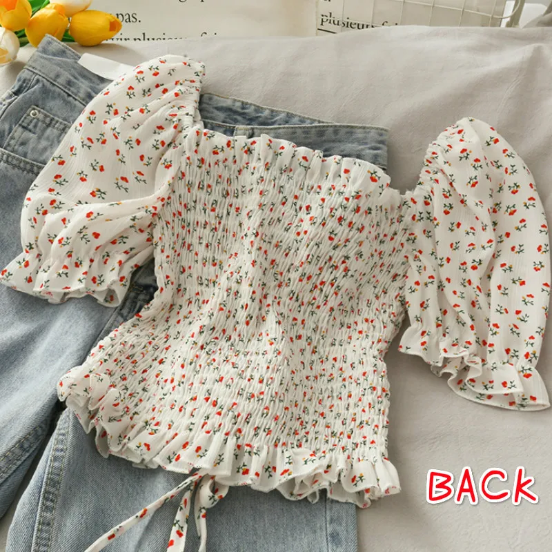 Blouses Shirts Women Floral Dr - Short Linen Drawstring review and price