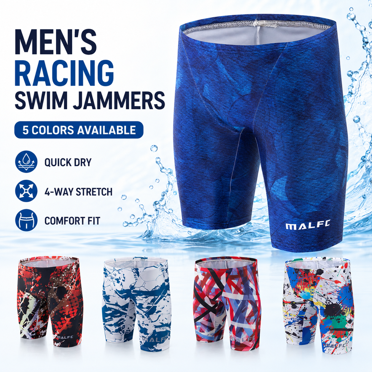 MALFC Summer Men's Swim Jammer - Swim Trunk Quick Dry review and price