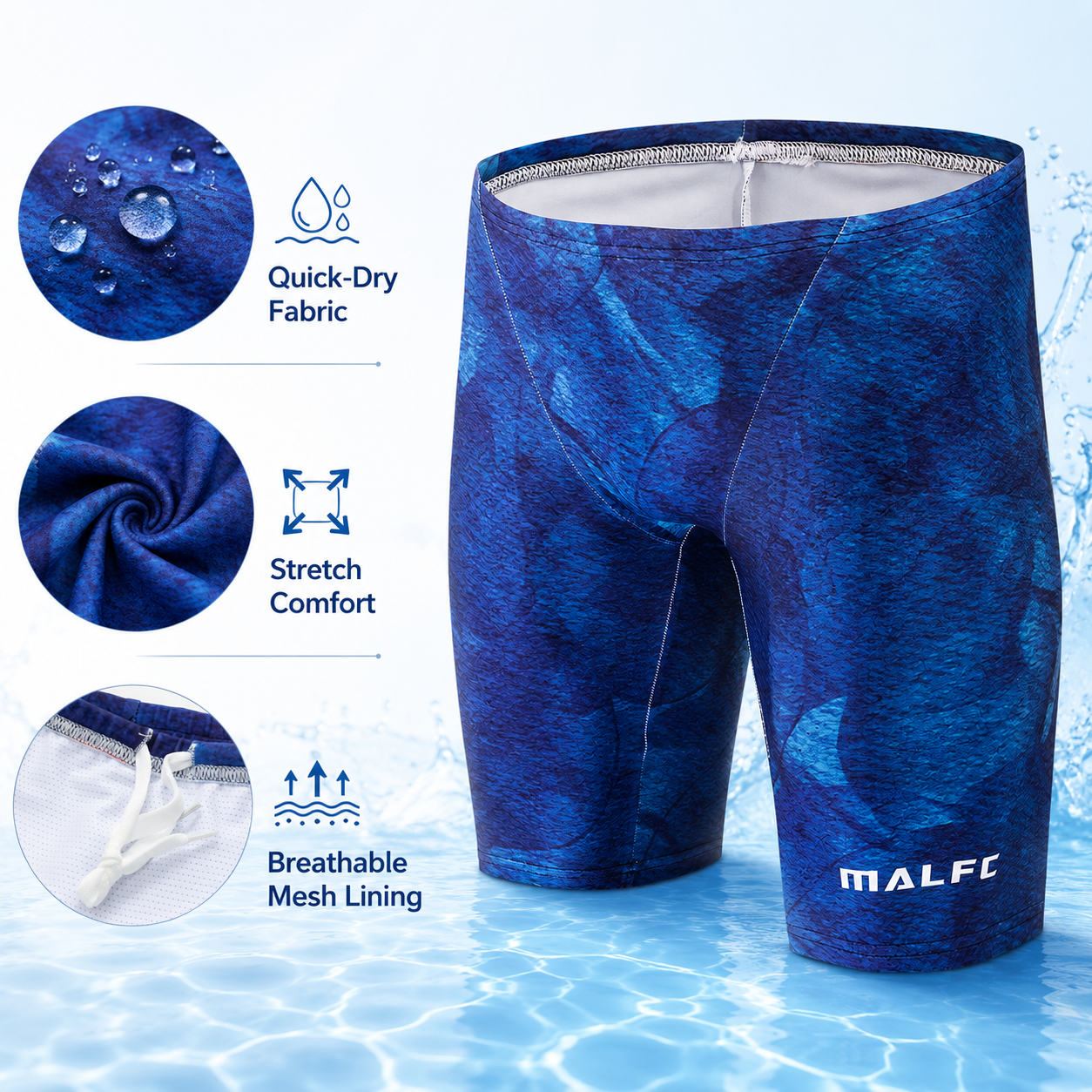 MALFC Summer Men's Swim Jammer - Swim Trunk Quick Dry review and price