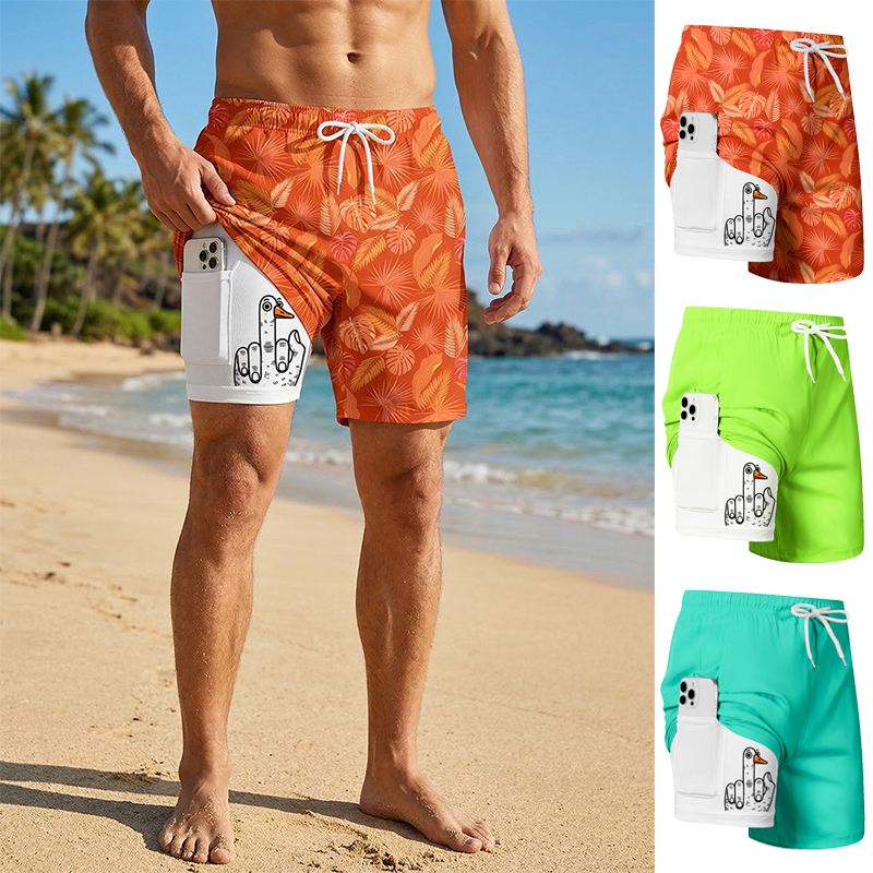 Men's Prank Duck Print Board S - Swim Trunk Quick Dry review and price