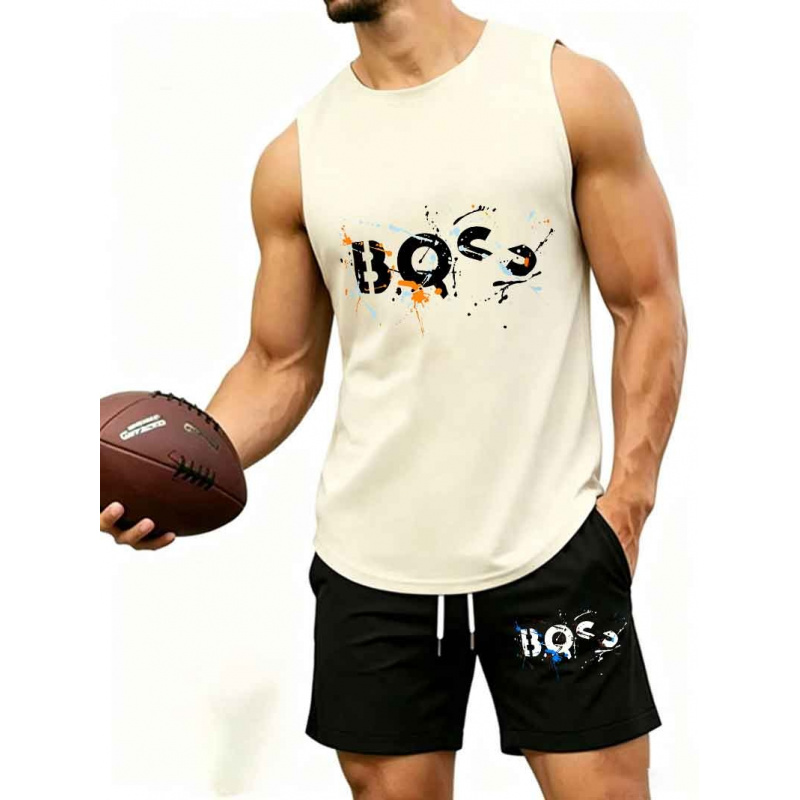 Men's  Graffiti Letter Print 2 - Tank Top Muscle review and price