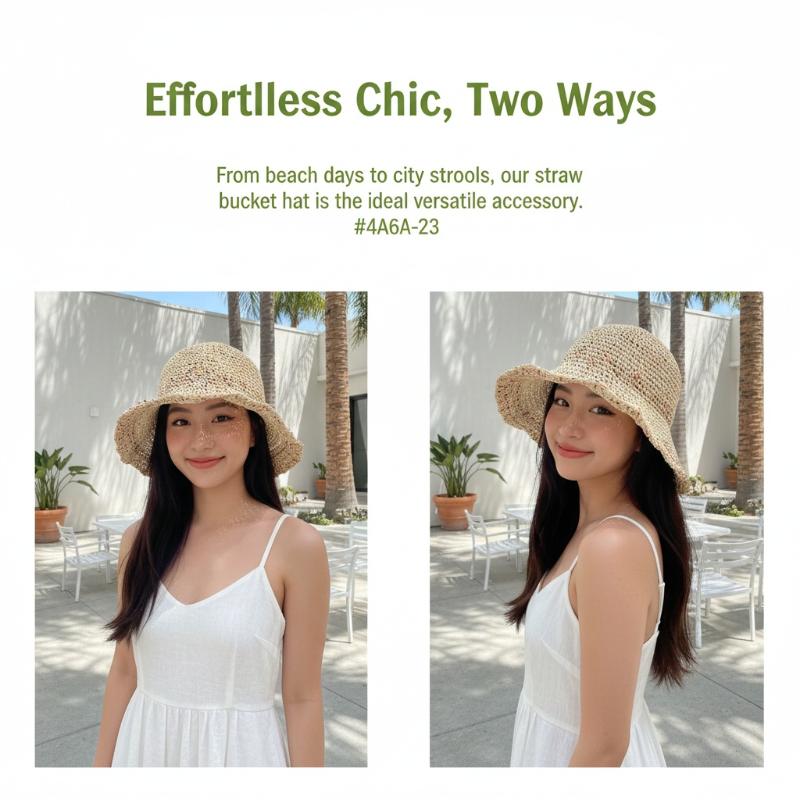 Handwoven Rainbow Straw Hats W - Bucket Hat Straw review and price