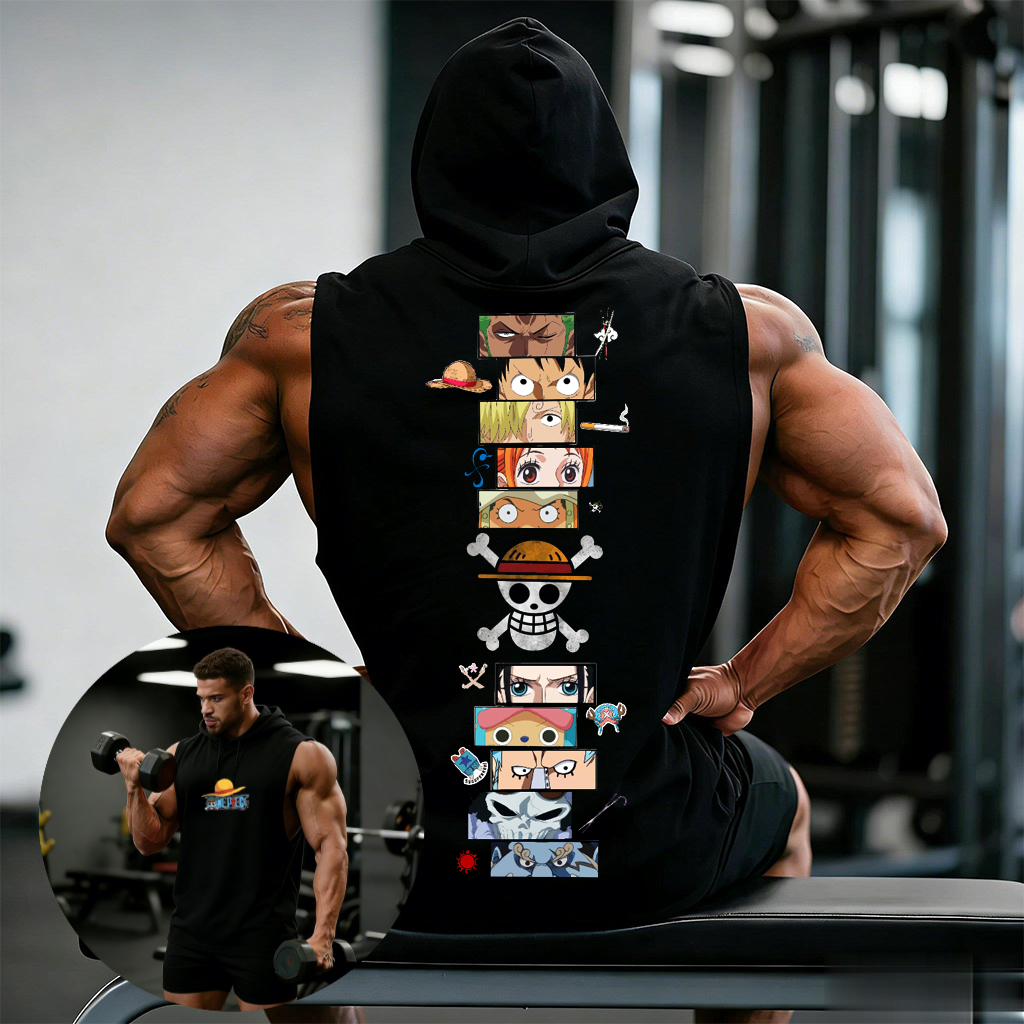 One Piece Anime Hoodie Sleevel - Tank Top Muscle review and price