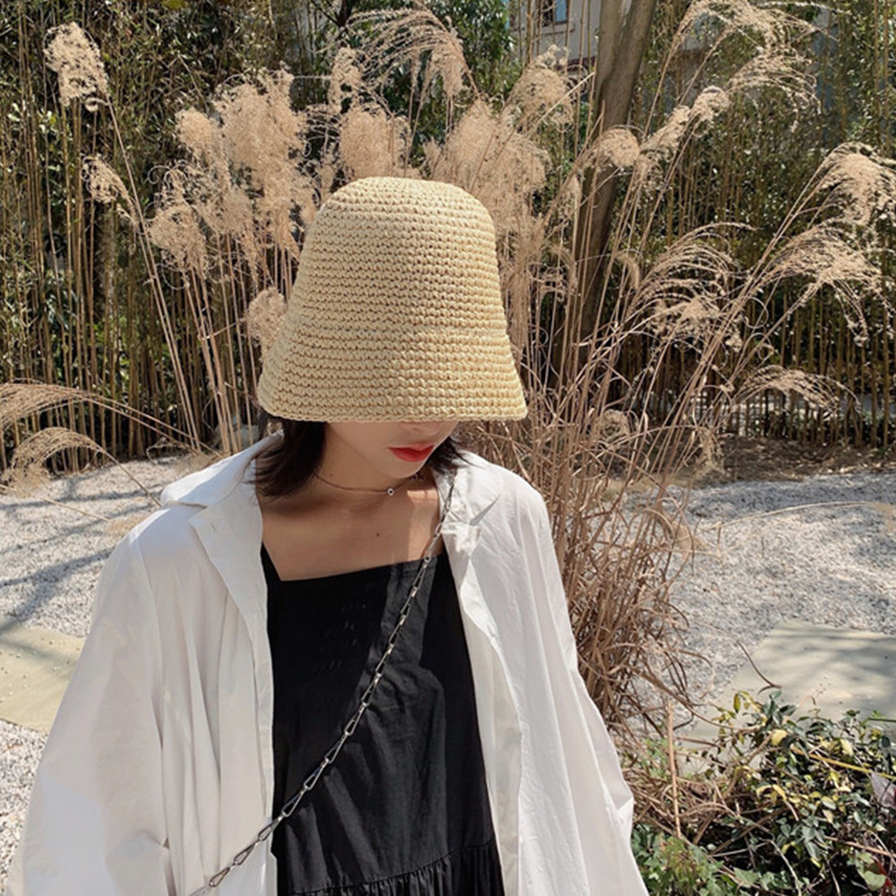 Hot Women's Fashion Summer Cap - Bucket Hat Straw review and price