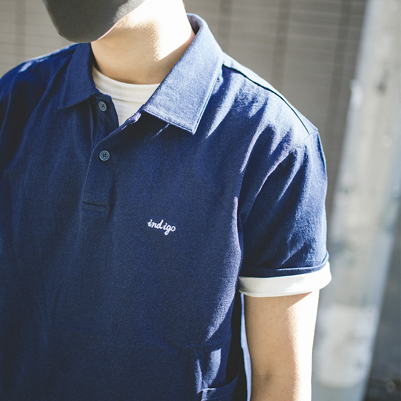 Maden Japanese Vintage Indigo  - Polo Shirt Pique review and price