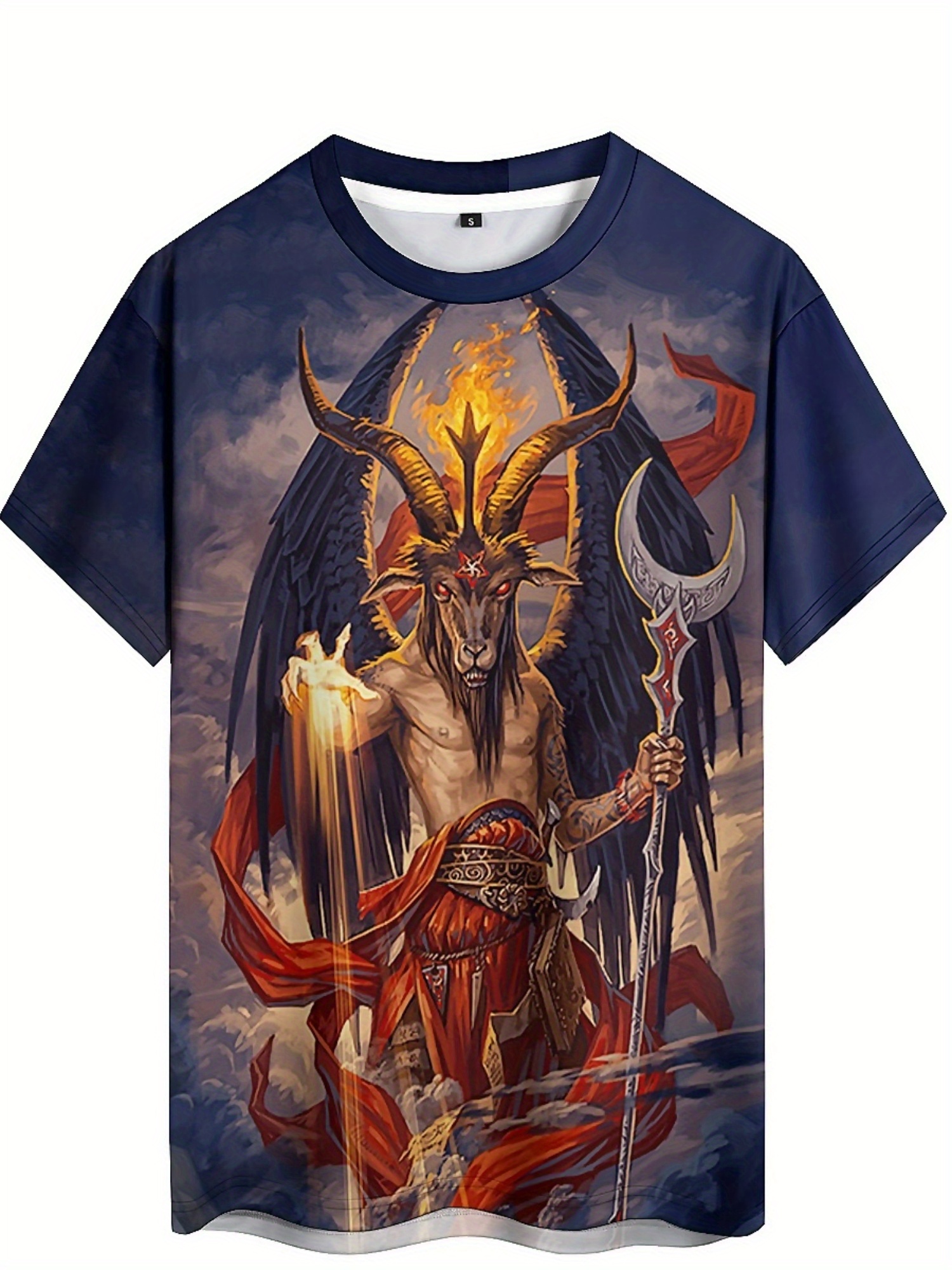 Men's 3D Demon Print T-Shirt | - Tee Graphic Print review and price
